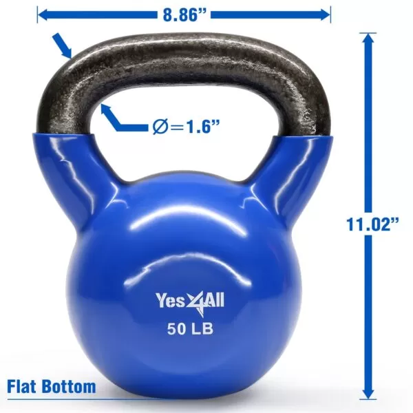 Yes4All Vinyl Coated Kettlebells 2 Yes4All Vinyl Coated Kettlebells - Image 2