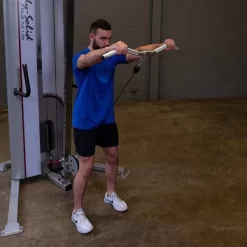 Body Solid Body-Solid Aluminum Revolving Curl Bar -Professional Fitness Equipment Store Body SolidAluminumRevolvingCurlBarExercise4