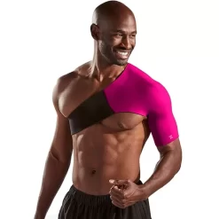 Body Helix Adjustable Shoulder Compression Wrap 7 Body Helix Adjustable Shoulder Compression Wrap -Professional Fitness Equipment Store BodyHelixAdjustableShoulderCompressionWrapMagentaLeft