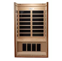 Dynamic Barcelona 1-2-Person Low EMF FAR Infrared Sauna (Canadian Hemlock) 11 Dynamic Barcelona 1-2-Person Low EMF FAR Infrared Sauna (Canadian Hemlock) -Professional Fitness Equipment Store Golden Designs DYN 6106 01 4