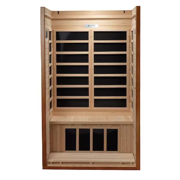 Dynamic Barcelona 1-2-Person Low EMF FAR Infrared Sauna (Canadian Hemlock) 4 Dynamic Barcelona 1-2-Person Low EMF FAR Infrared Sauna (Canadian Hemlock) - Image 4