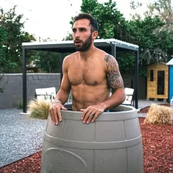 Ice Barrel 400 Cold Plunge Therapy Tub 15 Ice Barrel 400 Cold Plunge Therapy Tub -Professional Fitness Equipment Store Ice Barrel Tan 2