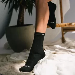 Lasso Performance Compression Socks - Crew 18 Lasso Performance Compression Socks - Crew -Professional Fitness Equipment Store LassoPerformanceCompressionSocks BlackCrewDetails4