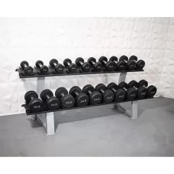 Muscle D Fitness Pro Rubber Dumbbell Sets
