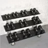 Muscle D Fitness Rubber Hex Dumbbell Sets