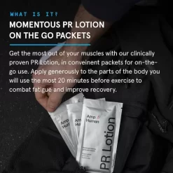 Momentous PR Lotion, 5 X On-the-go Packets -Professional Fitness Equipment Store PRL5OTG 1282x1282 04