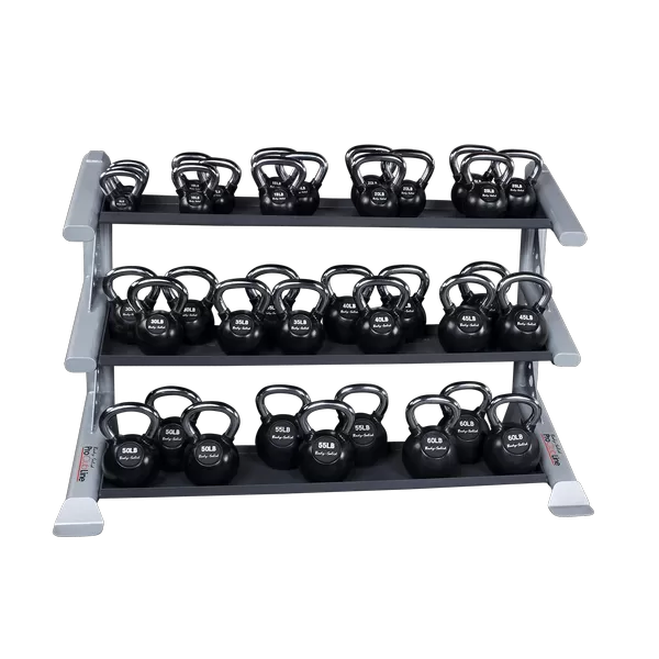 Body Solid Pro Club Line SDKR 3 Tier Kettlebell Rack 2 Body Solid Pro Club Line SDKR 3 Tier Kettlebell Rack - Image 2