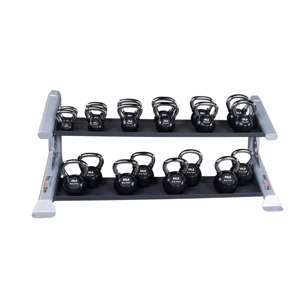 Body Solid Pro Club Line SDKR 2 Tier Kettlebell Rack 2 Body Solid Pro Club Line SDKR 2 Tier Kettlebell Rack - Image 2