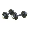 22 Lb Rubber Adjustable SL Dumbbell Set
