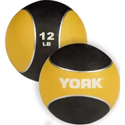 York Barbell Medicine Ball -Professional Fitness Equipment Store YorkBarbellMedicineBall12lbs