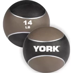 York Barbell Medicine Ball -Professional Fitness Equipment Store YorkBarbellMedicineBall14lbs