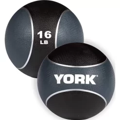 York Barbell Medicine Ball -Professional Fitness Equipment Store YorkBarbellMedicineBall16lbs