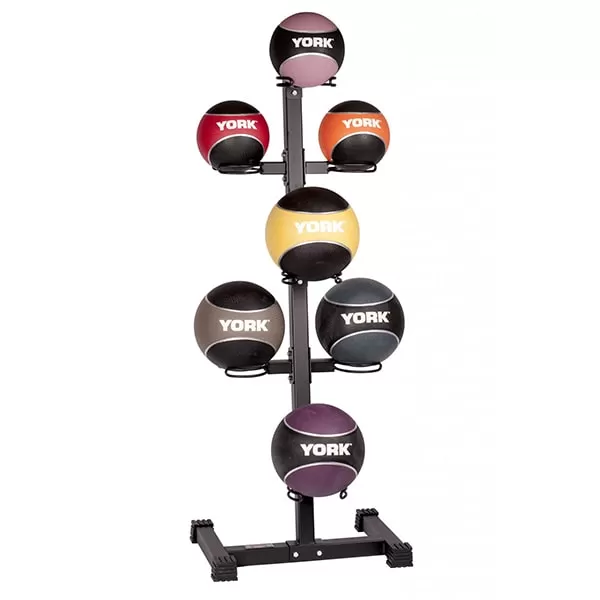 York Barbell Medicine Ball Storage Rack – 7 Ball – Vertical 1 York Barbell Medicine Ball Storage Rack – 7 Ball – Vertical