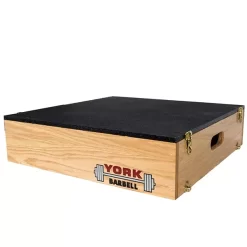 York Barbell Stackable Plyo / Step-Up Box -Professional Fitness Equipment Store YorkBarbellStackablePlyoStep UpBox24x24x6