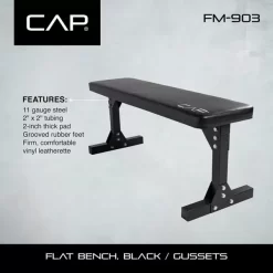 CAP Barbell Flat Utility Weight Bench -Professional Fitness Equipment Store b427426b8acd2c2e53827970f2c2f526 5d0a757766668 600x600 1