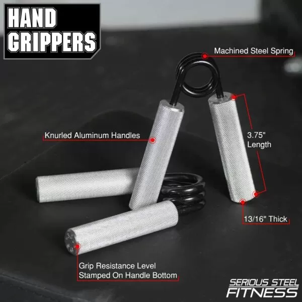 Serious Steel Fitness Hand Grippers 2 Serious Steel Fitness Hand Grippers - Image 2
